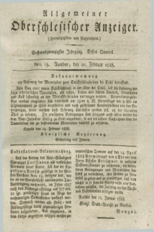 Allgemeiner Oberschlesischer Anzeiger. Jg.26, Quartal 1, Nro. 15 (20 Februar 1828)