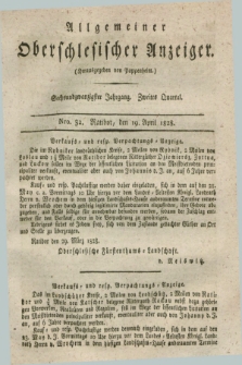 Allgemeiner Oberschlesischer Anzeiger. Jg.26, Quartal 2, Nro. 32 (19 April 1828)