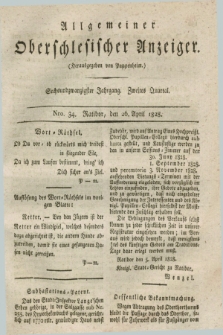 Allgemeiner Oberschlesischer Anzeiger. Jg.26, Quartal 2, Nro. 34 (26 April 1828)