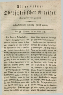Allgemeiner Oberschlesischer Anzeiger. Jg.26, Quartal 2, Nro. 38 (10 May 1828) + dod.