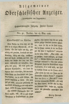 Allgemeiner Oberschlesischer Anzeiger. Jg.26, Quartal 2, Nro. 40 (17 May 1828)
