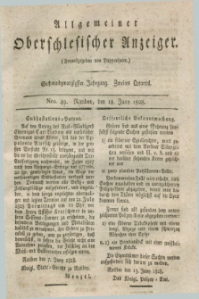 Allgemeiner Oberschlesischer Anzeiger. Jg.26, Quartal 2, Nro. 49 (18 Juny 1828)