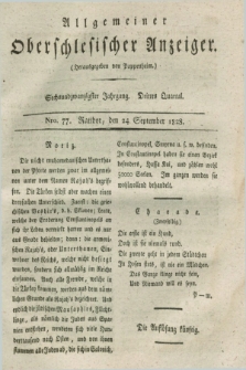 Allgemeiner Oberschlesischer Anzeiger. Jg.26, Quartal 3, Nro. 77 (24 September 1828)