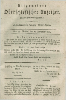 Allgemeiner Oberschlesischer Anzeiger. Jg.26, Quartal 3, Nro. 78 (27 September 1828)