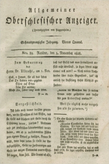 Allgemeiner Oberschlesischer Anzeiger. Jg.26, Quartal 4, Nro. 89 (5 November 1828)