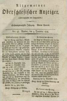 Allgemeiner Oberschlesischer Anzeiger. Jg.26, Quartal 4, Nro. 97 (3 December 1828)