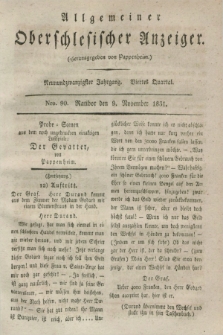 Allgemeiner Oberschlesischer Anzeiger. Jg.29, Quartal 4, Nro. 90 (9 November 1831)