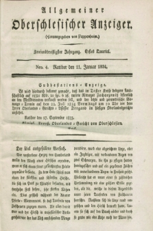 Allgemeiner Oberschlesischer Anzeiger. Jg.32, Quartal 1, Nro. 4 (11 Januar 1834)