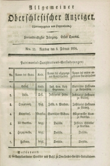 Allgemeiner Oberschlesischer Anzeiger. Jg.32, Quartal 1, Nro. 11 (5 Februar 1834)