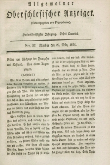 Allgemeiner Oberschlesischer Anzeiger. Jg.32, Quartal 1, Nro. 26 (29 März 1834)