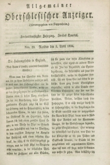 Allgemeiner Oberschlesischer Anzeiger. Jg.32, Quartal 2, Nro. 28 (5 April 1834)