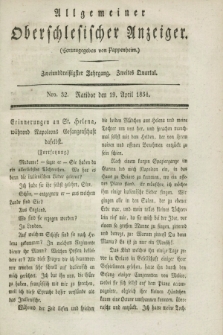 Allgemeiner Oberschlesischer Anzeiger. Jg.32, Quartal 2, Nro. 32 (19 April 1834)