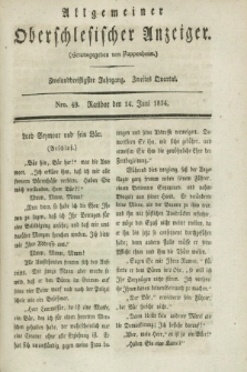 Allgemeiner Oberschlesischer Anzeiger. Jg.32, Quartal 2, Nro. 48 (14 Juni 1834)