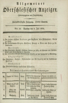 Allgemeiner Oberschlesischer Anzeiger. Jg.32, Quartal 3, Nro. 55 (9 Juli 1834)