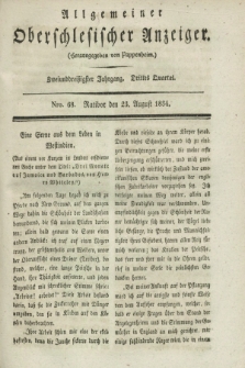 Allgemeiner Oberschlesischer Anzeiger. Jg.32, Quartal 3, Nro. 68 (23 August 1834)