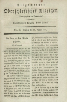 Allgemeiner Oberschlesischer Anzeiger. Jg.32, Quartal 3, Nro. 69 (27 August 1834)