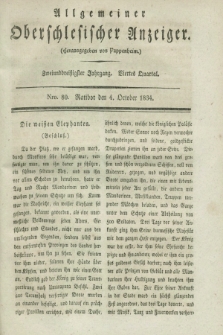 Allgemeiner Oberschlesischer Anzeiger. Jg.32, Quartal 4, Nro. 80 (4 October 1834)