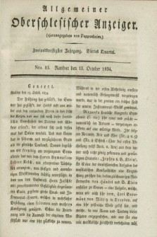 Allgemeiner Oberschlesischer Anzeiger. Jg.32, Quartal 4, Nro. 83 (15 October 1834)