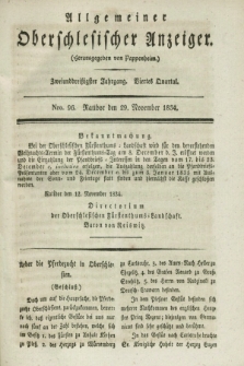 Allgemeiner Oberschlesischer Anzeiger. Jg.32, Quartal 4, Nro. 96 (29 November 1834)