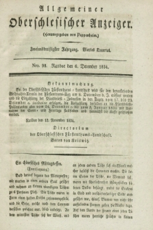 Allgemeiner Oberschlesischer Anzeiger. Jg.32, Quartal 4, Nro. 98 (6 December 1834)