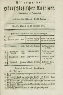 Allgemeiner Oberschlesischer Anzeiger. Jg.32, Quartal 4, Nro. 99 (10 December 1834)