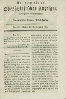 Allgemeiner Oberschlesischer Anzeiger. Jg.32, Quartal 4, Nro. 101 (17 December 1834)