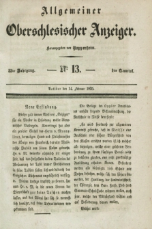 Allgemeiner Oberschlesischer Anzeiger. Jg.33, Quartal 1, № 13 (14 Februar 1835)