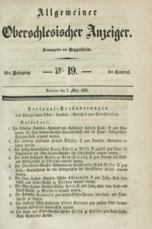 Allgemeiner Oberschlesischer Anzeiger. Jg.33, Quartal 1, № 19 (7 März 1835)