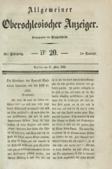 Allgemeiner Oberschlesischer Anzeiger. Jg.33, Quartal 1, № 20 (11 März 1835)