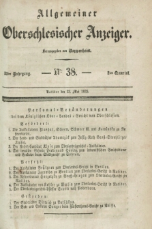 Allgemeiner Oberschlesischer Anzeiger. Jg.33, Quartal 2, № 38 (13 Mai 1835)