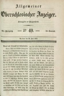 Allgemeiner Oberschlesischer Anzeiger. Jg.33, Quartal 2, № 49 (20 Juni 1835)