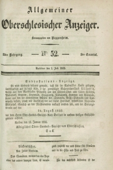 Allgemeiner Oberschlesischer Anzeiger. Jg.33, Quartal 2, № 52 (1 Juli 1835)