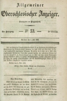 Allgemeiner Oberschlesischer Anzeiger. Jg.33, Quartal 3, № 53 (4 Juli 1835)