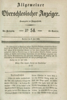 Allgemeiner Oberschlesischer Anzeiger. Jg.33, Quartal 3, № 54 (8 Juli 1835)