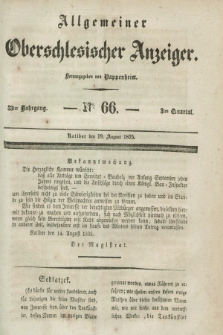 Allgemeiner Oberschlesischer Anzeiger. Jg.33, Quartal 3, № 66 (19 August 1835)