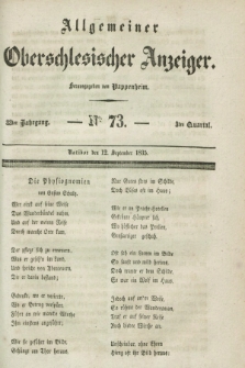 Allgemeiner Oberschlesischer Anzeiger. Jg.33, Quartal 3, № 73 (12 September 1835)