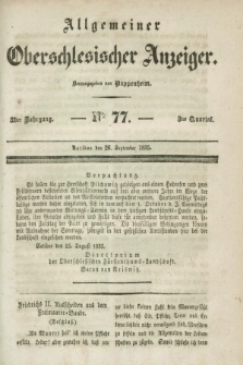 Allgemeiner Oberschlesischer Anzeiger. Jg.33, Quartal 3, № 77 (26 September 1835)
