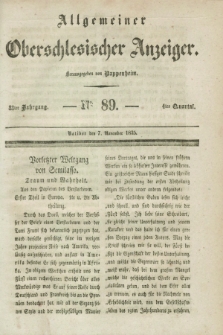 Allgemeiner Oberschlesischer Anzeiger. Jg.33, Quartal 4, № 89 (7 November 1835)