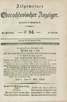 Allgemeiner Oberschlesischer Anzeiger. Jg.33, Quartal 4, № 94 (25 November 1835)