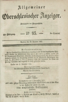 Allgemeiner Oberschlesischer Anzeiger. Jg.33, Quartal 4, № 95 (28 November 1835)