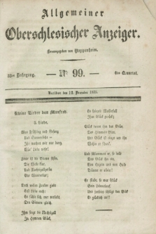Allgemeiner Oberschlesischer Anzeiger. Jg.33, Quartal 4, № 99 (12 December 1835)