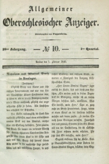 Allgemeiner Oberschlesischer Anzeiger. Jg.38, Quartal 1, № 10 (1 Februar 1840)