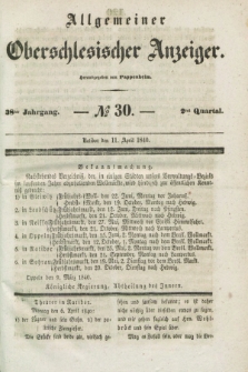 Allgemeiner Oberschlesischer Anzeiger. Jg.38, Quartal 2, № 30 (11 April 1840) + dod.