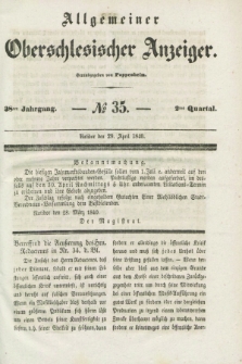 Allgemeiner Oberschlesischer Anzeiger. Jg.38, Quartal 2, № 35 (29 April 1840)