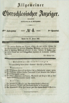 Allgemeiner Oberschlesischer Anzeiger. Jg.39, Quartal 1, № 4 (13 Januar 1841)
