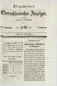 Allgemeiner Oberschlesischer Anzeiger. Jg.39, Quartal 1, № 10 (3 Februar 1841)