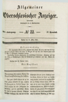 Allgemeiner Oberschlesischer Anzeiger. Jg.39, Quartal 1, № 22 (16 März 1841)