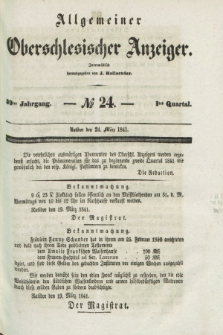 Allgemeiner Oberschlesischer Anzeiger. Jg.39, Quartal 1, № 24 (24 März 1841)