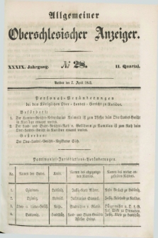 Allgemeiner Oberschlesischer Anzeiger. Jg.39, Quartal 2, № 28 (7 April 1841)