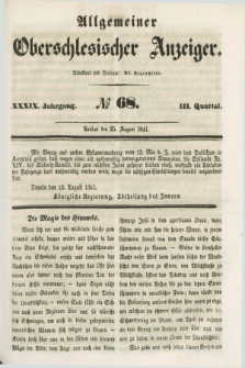 Allgemeiner Oberschlesischer Anzeiger. Jg.39, Quartal 3, № 68 (25 August 1841)